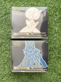 Set Of 2 Pokemon Center Mega Evolution Gardevoir & Lucario ETB Elite Trainer Box - Image 1