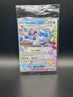 Pokemon TCG Glaceon EX Prismatic Evolutions Stamp 026/131 Near Mint Sealed Promo - Image 1