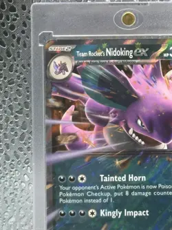 Pokemon TCG Team Rocket's Nidoking ex SVP 217 Black Star Promo English - Image 2