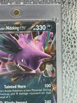 Pokemon TCG Team Rocket's Nidoking ex SVP 217 Black Star Promo English - Image 3