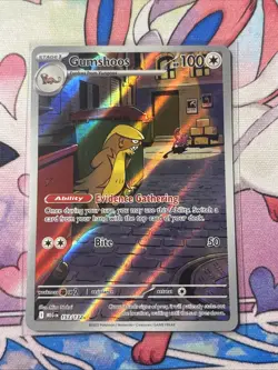 Pokemon TCG Gumshoos Illustration Rare #153/132 Mega Evolutions NM/M - Image 1