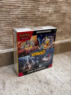 Pokemon Surging Sparks SV08 Booster Bundle TCG 6 packs New Sealed - Image 1