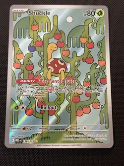 Shuckle 136/132 - Mega Evolution Pokemon Illustration Rare Holo NM - Image 1