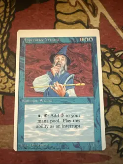 Mtg Magic 4th Edition Miscut Back Sheet Edge Misprint Error Card - Image 1