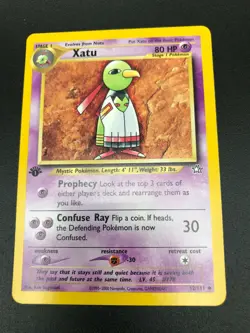 Xatu 1st Edition 52/111 Neo Genesis Pokemon TCG Card NM 2000 - Image 1