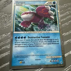 Pokemon Kyogre Call Of Legends SL6 Card 2011 - Image 3