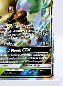 Pokemon - Leafeon GX - 13/156 - SM Ultra Prism - Half Art Card - NM - Image 5
