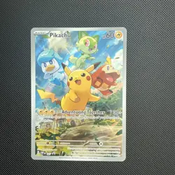Pikachu SVP 027 Pokemon TCG S&V Paldea Evolved Black Star Promo Card - Image 1