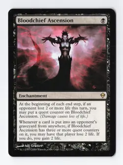 Bloodchief Ascension Regular Rare Zendikar Magic the Gathering Card NM - Image 1