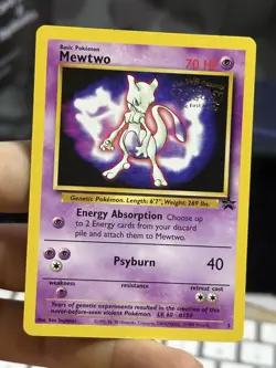 Mewtwo 3 1999 WB Movie Black Star Promo Rare WOTC Nintendo Pokemon Card TCG - Image 3