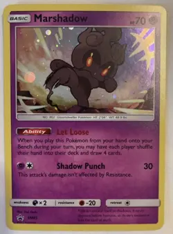Marshadow SM85 Sun & Moon Promos Holographic Pokemon Card FBG B - Image 1