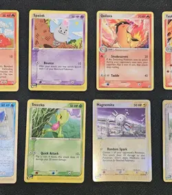 Pokemon WOTC E-Reader Lot Reverse Holo Magnemite Mareep Typhlosion Vintage Cards - Image 3