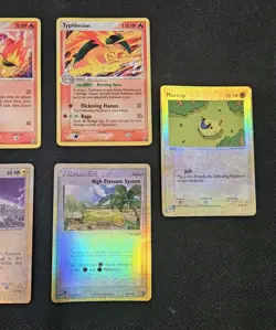 Pokemon WOTC E-Reader Lot Reverse Holo Magnemite Mareep Typhlosion Vintage Cards - Image 4