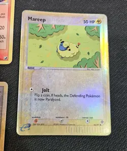 Pokemon WOTC E-Reader Lot Reverse Holo Magnemite Mareep Typhlosion Vintage Cards - Image 5