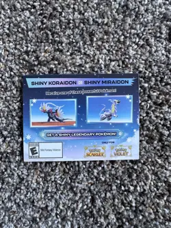 Shiny Koraidon & Miraidon Pokemon Scarlet Violet Code Card - Gamestop - Image 2