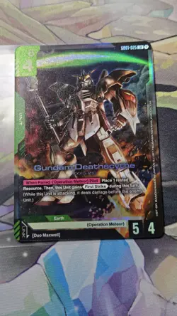Gundam Card Game Newtype Rising Gundam Deathscythe GD01-025 LR Holo Foil - Image 1