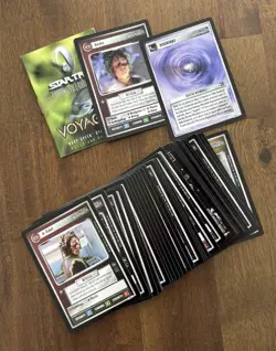 Star Trek CCG Voyager OPENED 40-Card Warp Starter Deck- Barzan Wormhole + Karden - Image 4