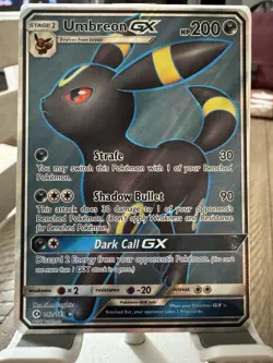 Pokemon Sun and Moon Umbreon GX and Espeon GX Collectible Card - Image 3