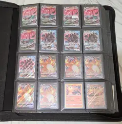 Huge Binder Collection Lot of 350+ Pokemon Card Mixed EX SV Holo Rares & More - Image 1