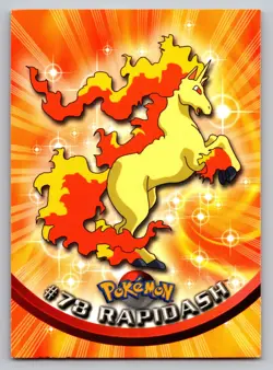 #78 Rapidash - Pokemon Topps Card - Blue Logo - NM - Image 1