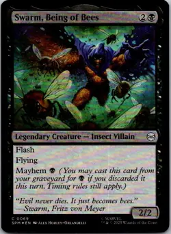 Swarm, Being of Bees C Legendary Creature - Insect Villain Foil Marvel's Spider- - Image 1