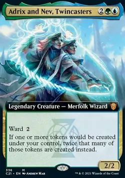 MTG Magic the Gathering Adrix and Nev, Twincasters (336/465) Commander 2021 NM - Image 1