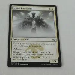 Jeskai Barricade MTG 2015 White Creature Wall 015/185 Fate Reforged Uncommon - Image 3
