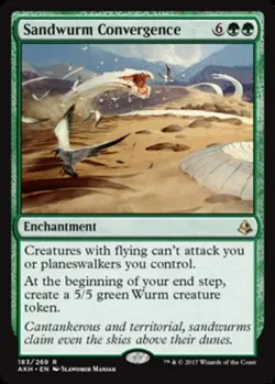 1x Sandwurm Convergence - Foil NM-Mint, English Amonkhet MTG Magic - Image 1