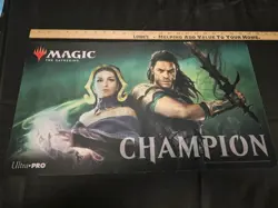 2019 Magic The Gathering Champion Playmat Gideon & Lilianna - Image 1