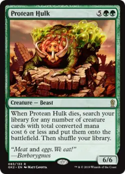 Protean Hulk Magic mtg Light Play, English Guild Kits Ravnica Allegiance x1 - Image 1