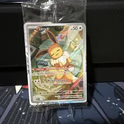 Pokemon TCG Eevee - 173 SVP Prismatic Evolutions ETB Promo Card Pack SEALED - Image 1