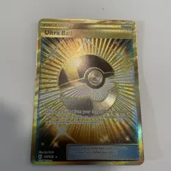Ultra Ball (Secret) 161/149 SM Base Set Holo Sun & Moon Pokemon - Image 1
