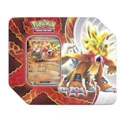 2024 Pokemon TCG Paradox Destinies Tin Gouging Fire (5 packs) Factory Sealed - Image 1