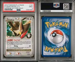 2009 POKEMON PLATINUM SUPREME VICTORS #147 STARAPTOR FB LV.X-HOLO PSA 9 - Image 3