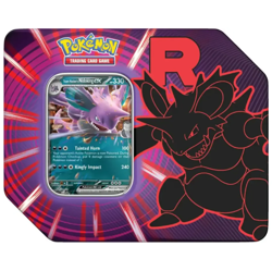 Pokemon TCG Team Rocket’s Nidoking Tin - Sealed - In Hand - Image 1