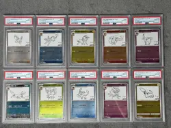 Pokemon TCG: Yu Nagaba x PSA 10 Eeveelutions Full Set SV-P + Pikachu (Japanese) - Image 1