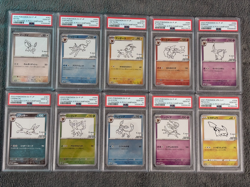 Pokemon TCG: Yu Nagaba x PSA 10 Eeveelutions Full Set SV-P + Pikachu (Japanese) - Image 2
