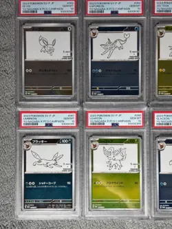 Pokemon TCG: Yu Nagaba x PSA 10 Eeveelutions Full Set SV-P + Pikachu (Japanese) - Image 3