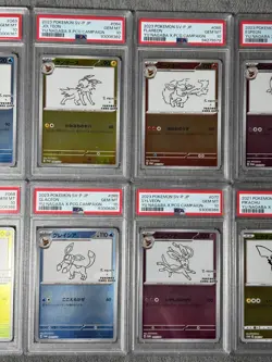 Pokemon TCG: Yu Nagaba x PSA 10 Eeveelutions Full Set SV-P + Pikachu (Japanese) - Image 4