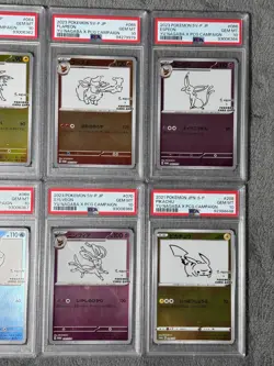 Pokemon TCG: Yu Nagaba x PSA 10 Eeveelutions Full Set SV-P + Pikachu (Japanese) - Image 5