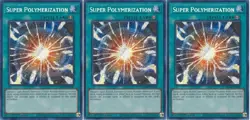 Super Polymerization x3 RYMP-EN029 Secret rare Unlimited LP Playset - Image 1