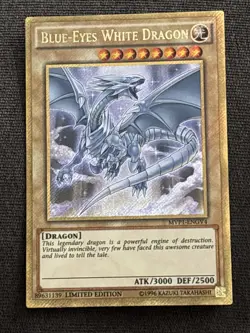 Blue-Eyes White Dragon (Gold Secret Rare) MVP1-ENGV4 Limited Edition LP - Image 1
