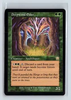 DEEPWOOD ELDER - MTG Magic the Gathering Card - Mercadian Masques - Rare - Image 1