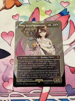 Yuna Grand Summoner Surge Foil Borderless Card NM Condition - Image 1