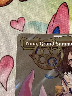 Yuna Grand Summoner Surge Foil Borderless Card NM Condition - Image 2