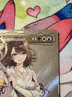 Yuna Grand Summoner Surge Foil Borderless Card NM Condition - Image 3