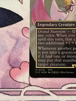 Yuna Grand Summoner Surge Foil Borderless Card NM Condition - Image 5