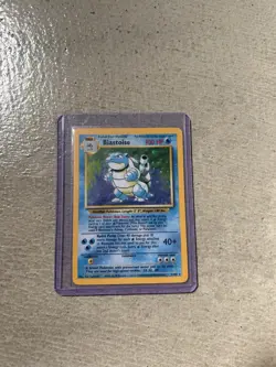 Blastoise Base Set Pokemon Card Holo Rare Trading Card Game - Image 1