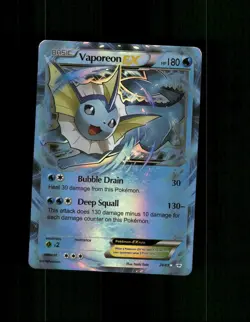 Custom HOLO VAPOREON Card VAPOREON Ex READ DESCRIPTION BELOW - Image 1