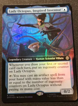 Lady Octopus, Inspired Inventor - Foil - Extended Art SPM - MTG - EN - NM - 0252 - Image 1